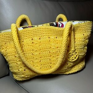 NWOT Crocheted Bag by SAK Bright Yellow - Great for Vacations and Casual Days